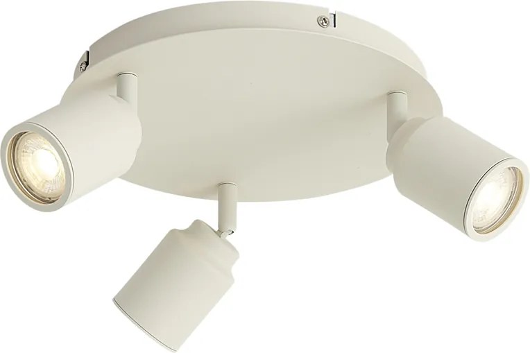 Faretto da incasso moderno beige 3 luci IP44 - Ducha