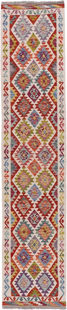 Kilim Tappeto orientale 380 x 80 (Pakistan) Annodato A Mano