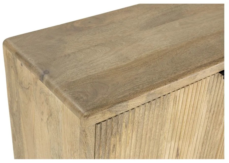 Cassettiera di colore naturale in mango massiccio 150x85x40 cm Mundra – MOME
