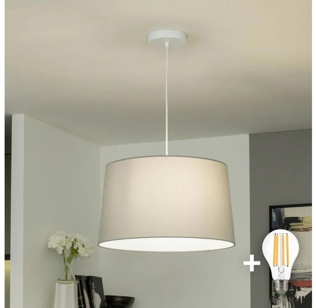 Brilagi - Lampadario LED a sospensione CERIA 1xE27/40W/230V Ø 45 cm grigio