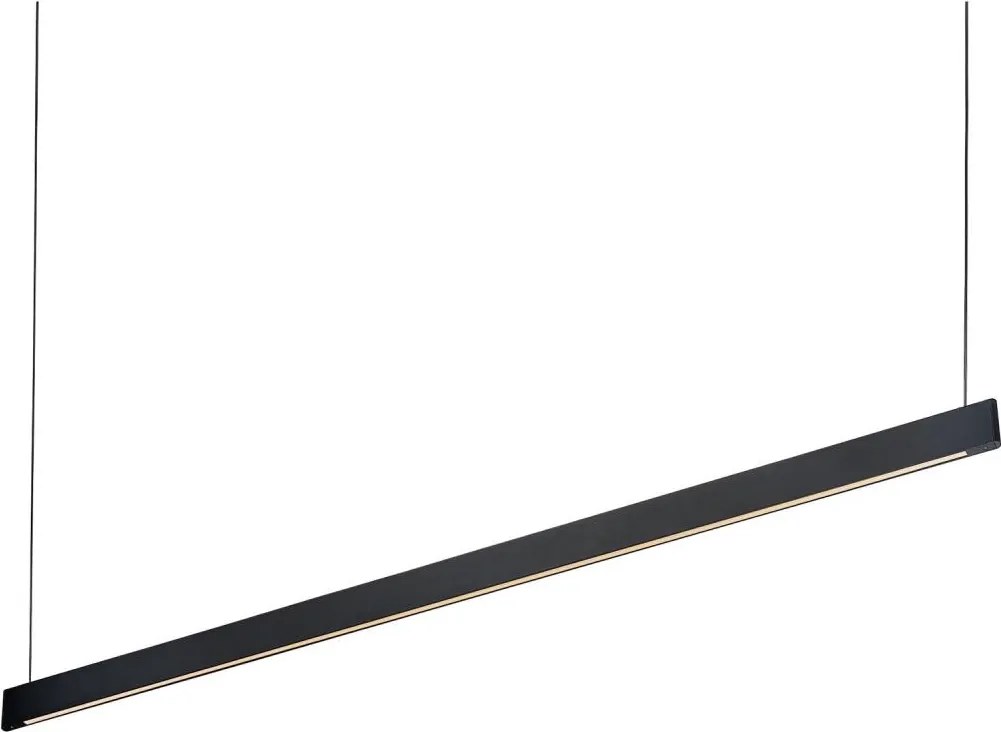 Ideal Lux - Lampadario LED sospeso con cavo DESK WIDE LED/36W/230V CRI 90 120 cm nero