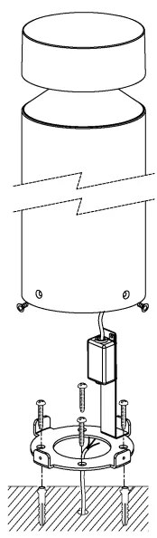 Eglo 97632 - Lampada LED da esterno MELZO LED/11W/230V nera 450 mm IP65