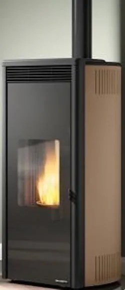 Stufa A Pellet Ecofire Aria Con Rivestimento Caffellatte Palazzetti Isabel 12 Kw Us