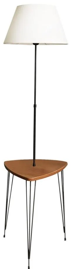 Lampada con piedistallo con tavolo 1xE27/40W/230V nero/marrone