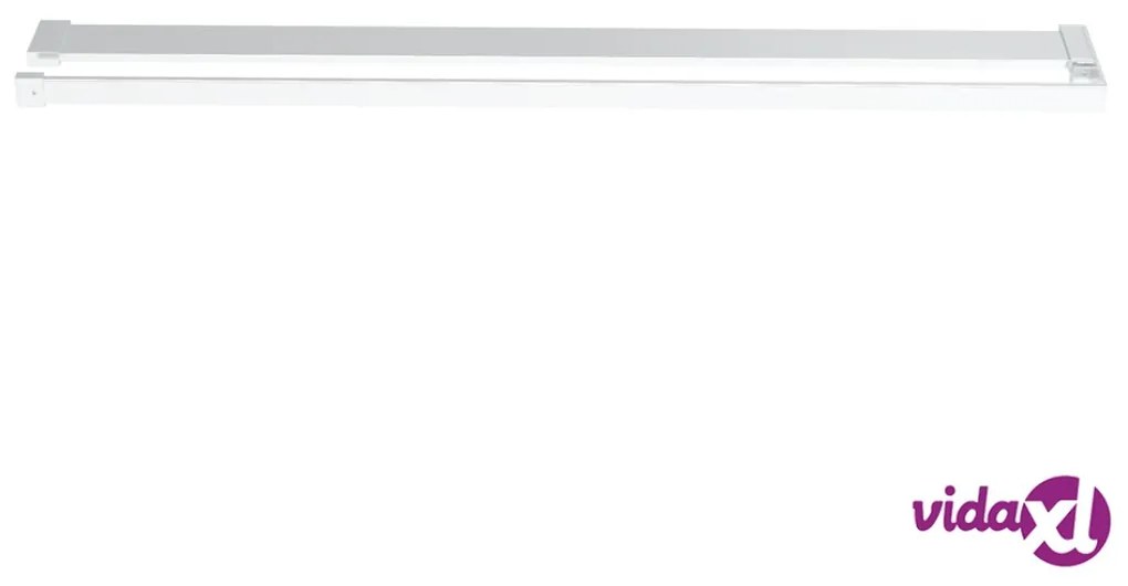 vidaXL Mensola Doccia per Parete Doccia Walk-in Cromo 100 cm Alluminio