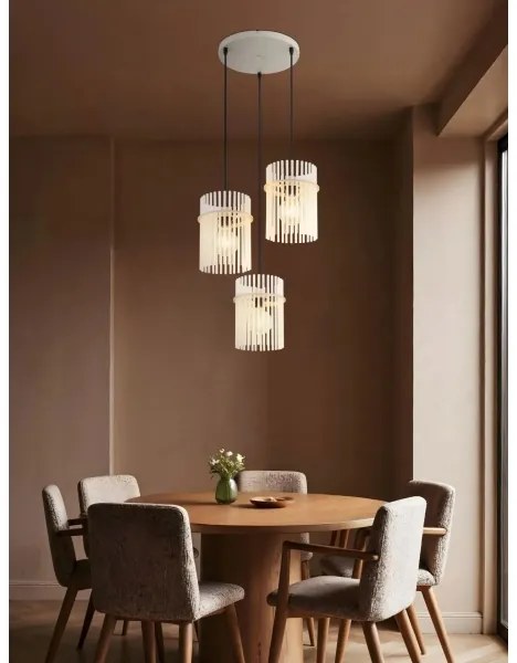 Globo 15698-3HRB - Lampadario sospeso con cavo GORLEY 3xE27/60W/230V