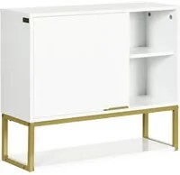 Mobiletto da Bagno 60x20x51 cm in MDF Bianco