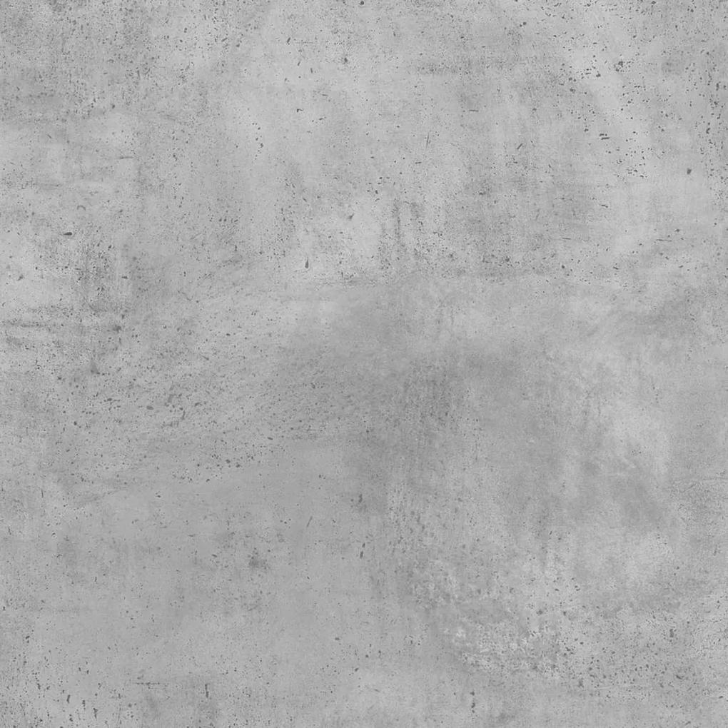 Comodino Grigio Cemento 40x35x62,5 cm in Legno Multistrato