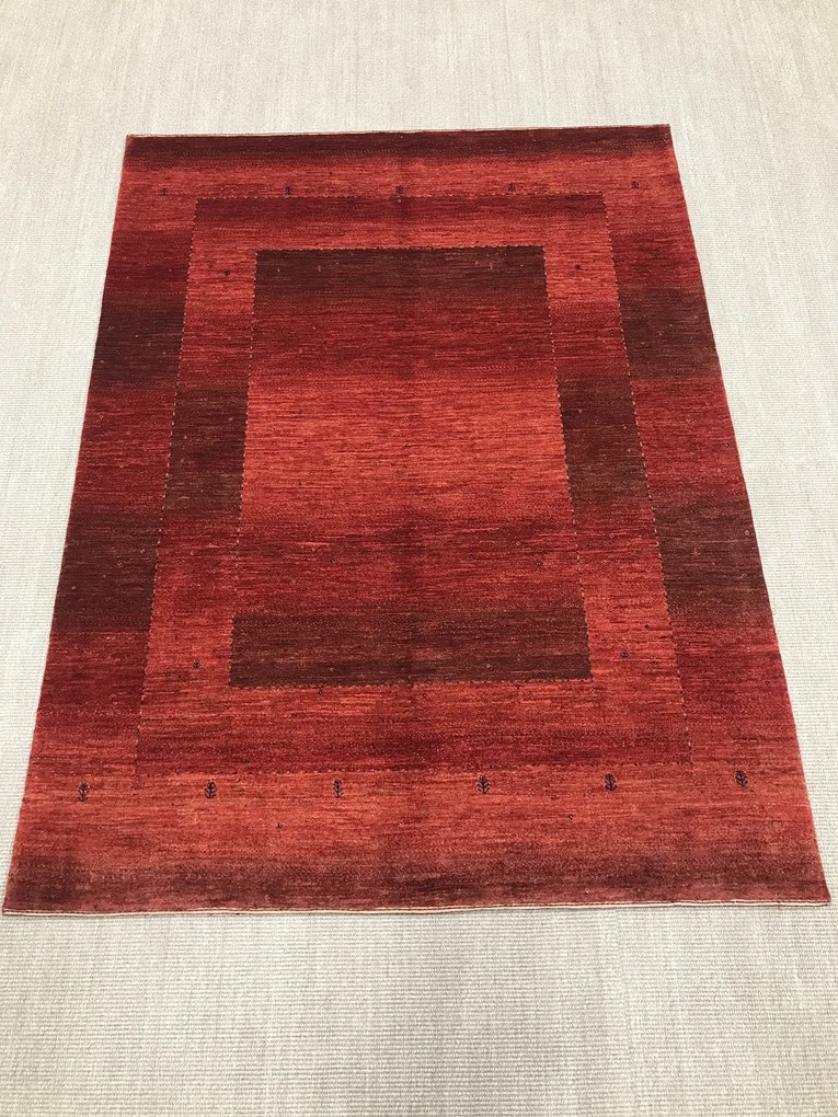 Loribaft Tappeto persiano 160 x 210 Rosso (Iran) Annodato A Mano
