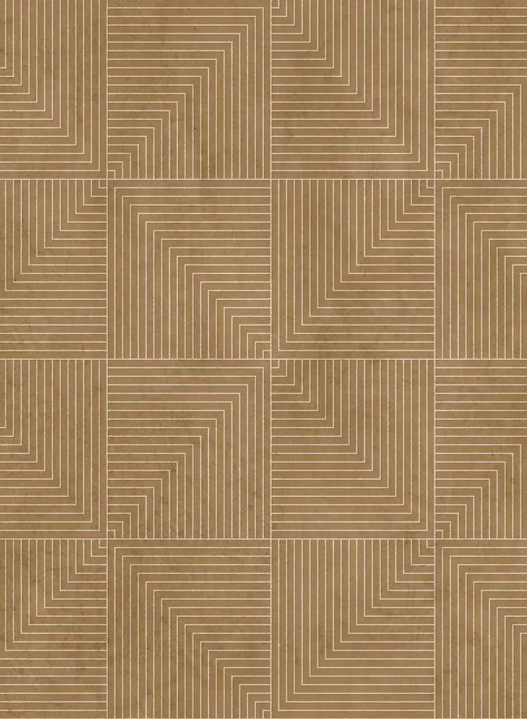 Coordonne Carta da parati Tetragonal - Sand