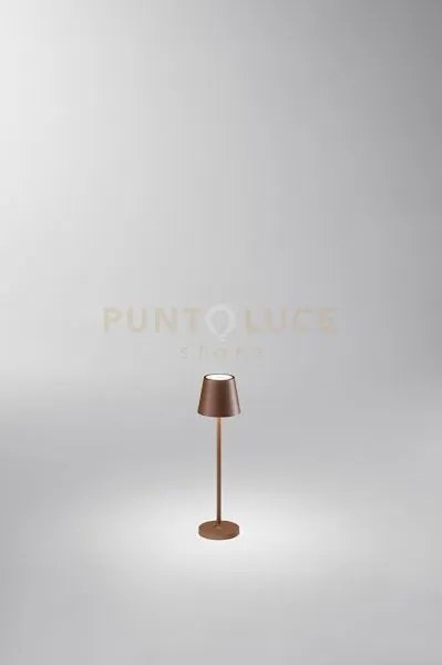 Lampada da tavolo ricaricabile a batterie minidiva led 1,5w 3000k c...