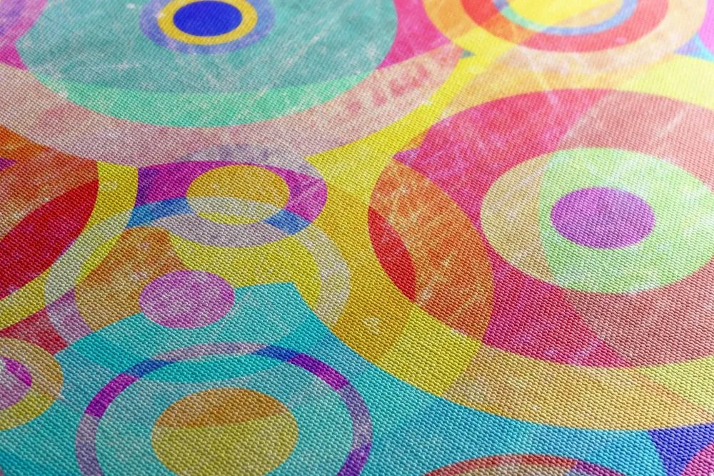 Quadro su tela – Cerchi colorati
