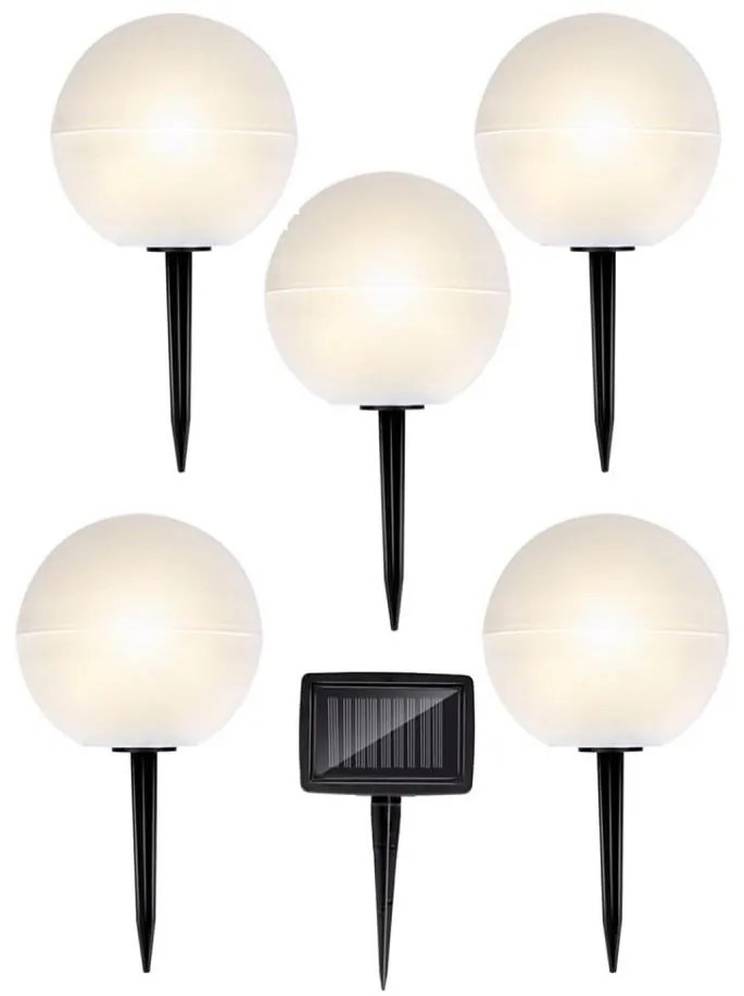 SET 5x Lampada LED solare LED/3,2V multicolore