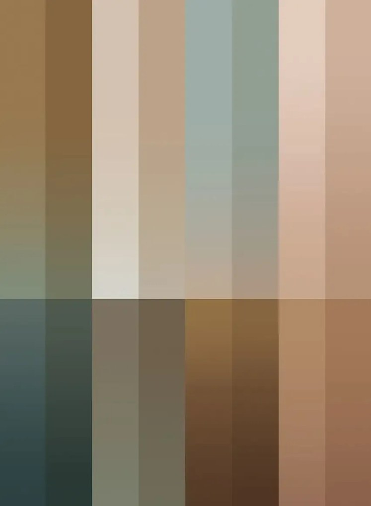 KEK Amsterdam Carta da parati panoramica Gradient Stripes Uyterlinde - 195 cm