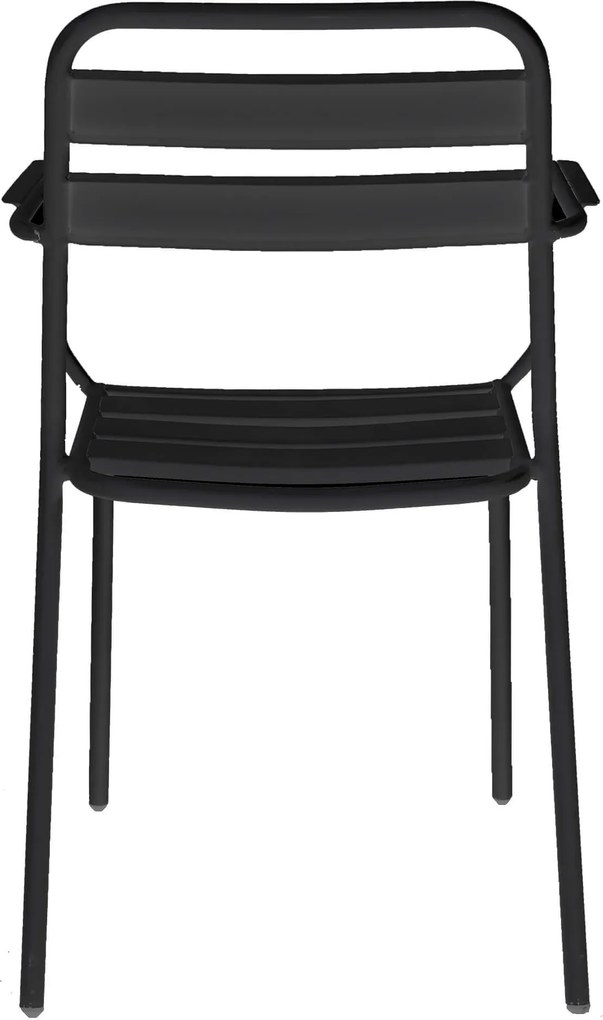 ROMANUS - poltrona da giardino impilabile in ferro