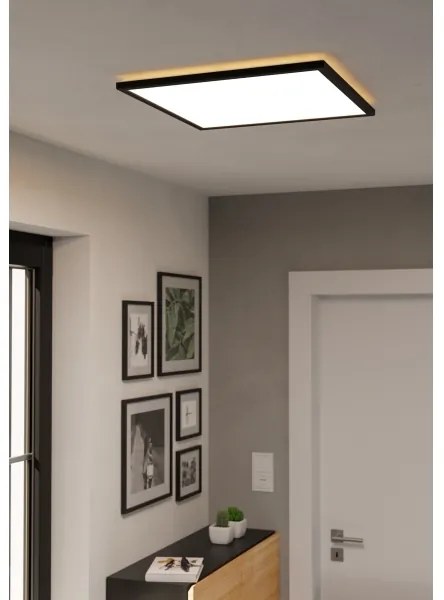 Eglo 901444 - Plafoniera LED da esterno ROVITO 17W/230V 50x50 cm IP44 nero