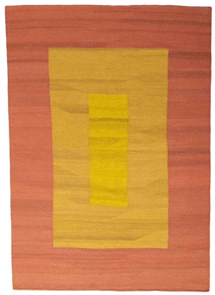 Kilim Tappeto persiano 150 x 210 Giallo (Iran) Tessuto A Mano