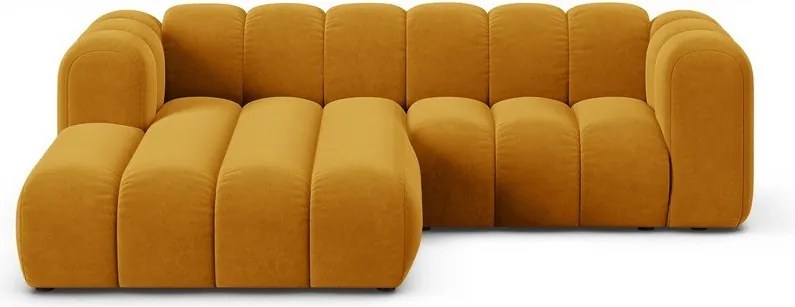 Divano angolare giallo ad angolo sinistro Lupine - Micadoni Home