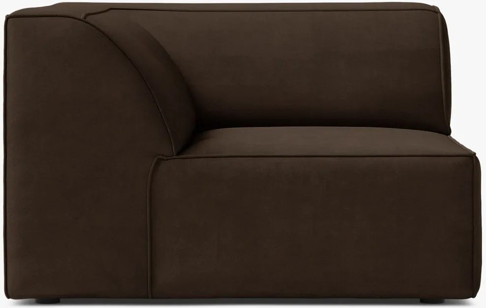 Modulo angolare Jodie in velluto – L99 cm