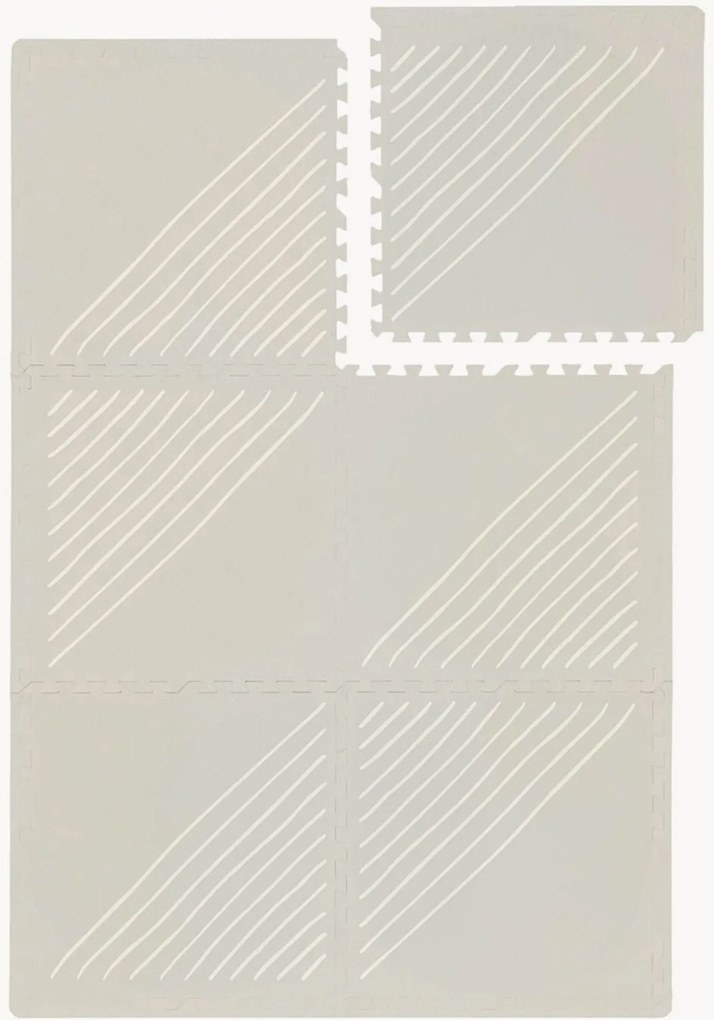 Tappetino puzzle in schiuma Rainblow Lines 6 pz