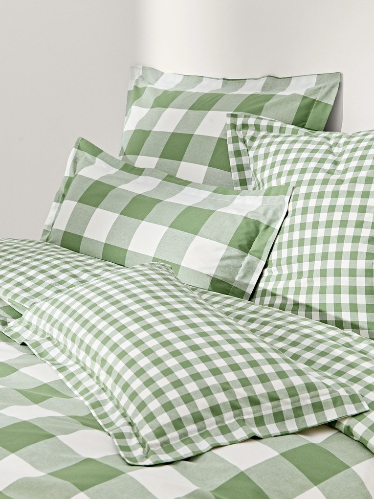 Copripiumino in cotone a quadri Nels