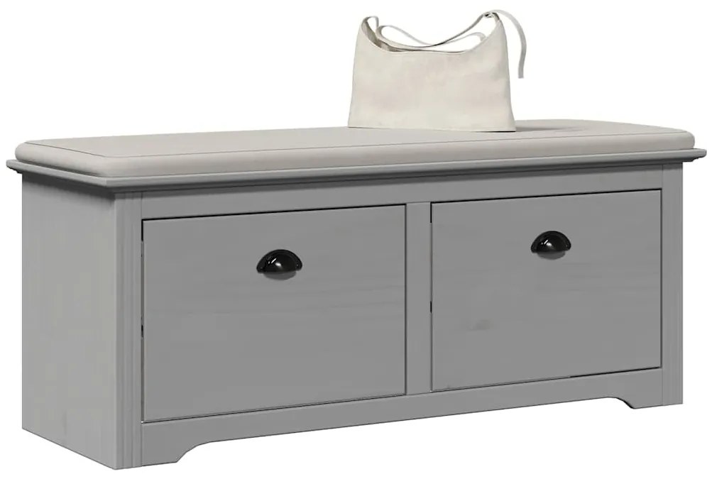 Panca Da Ingresso Bodo Grigia 114x40x45 Cm /