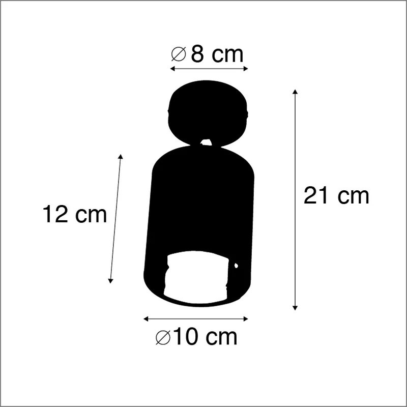 Faretto moderno nero - Lofty