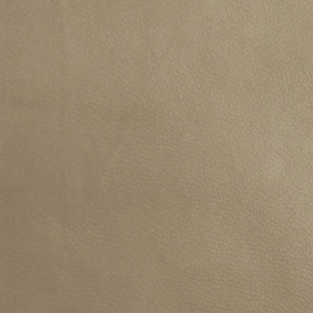 Poggiapiedi capuccino 60x60x36 cm in similpelle