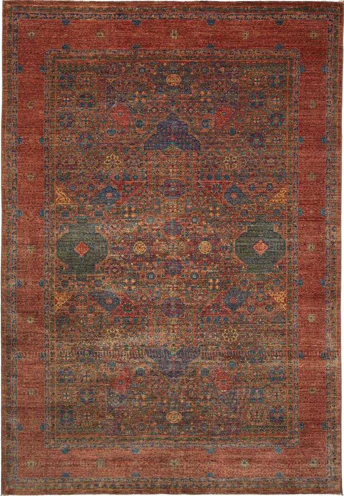 Mamluk Tappeto 210 x 300 Marrone (Pakistan) Annodato A Mano