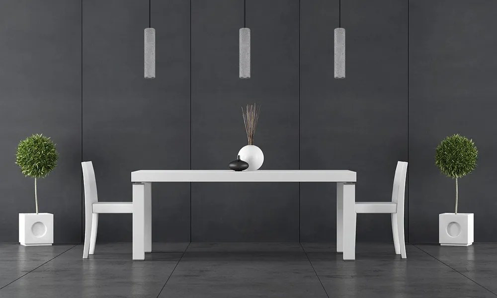 Lampadario grigio in calcestruzzo Fadre – Sollux