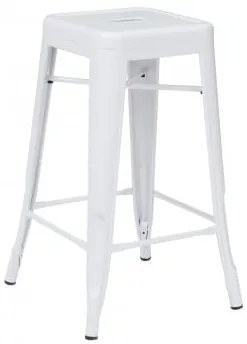 Sgabello Alto In Acciaio Lix Bianco & ↑65 Cm - Sklum