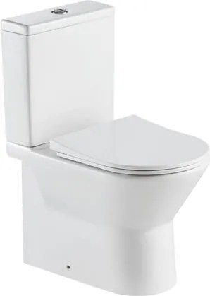 WC monoblocco SENSEA easy, sedile incluso P 60.5 x L 36 x H 79 cm bianco