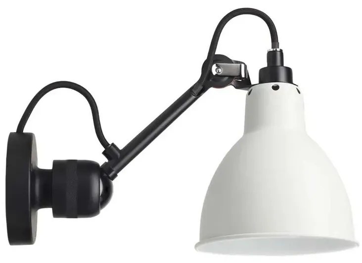 304CA Applique da Parete Nero/Bianco - Lampe Gras