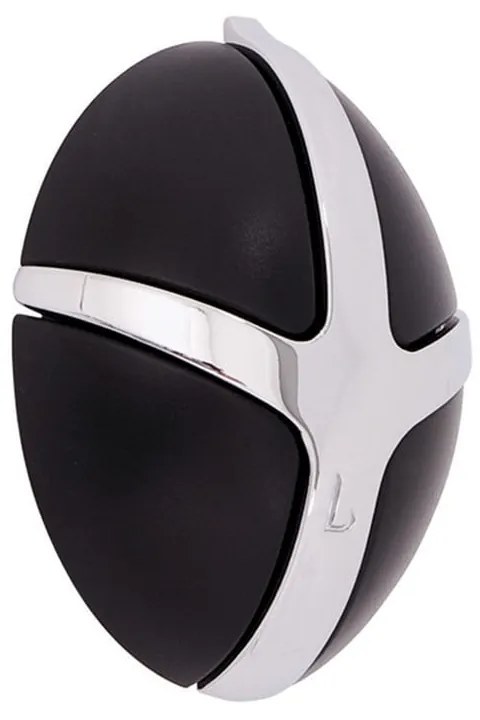 Gancio da parete nero/color argento lucido in plastica Tick – Spinder Design