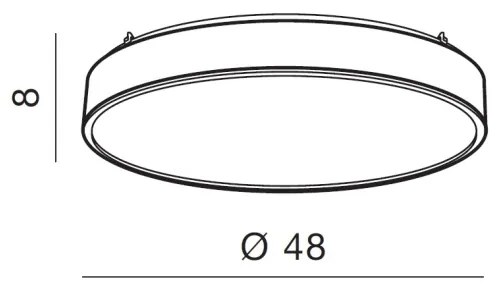 Azzardo AZ2716 - Plafoniera LED dimmerabile COLLODI 1xLED/50W/230V + telecomando
