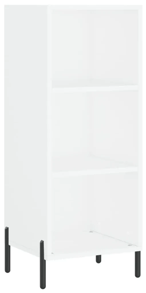 Credenza bianca 34,5x34x180 cm in legno multistrato