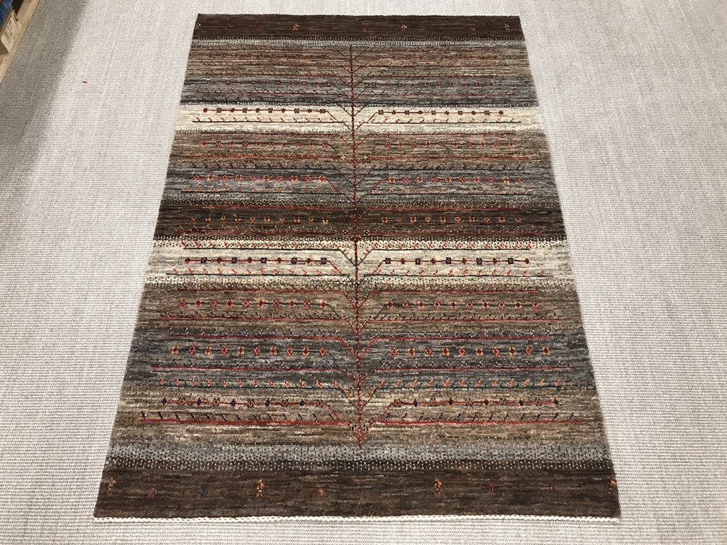 Loribaft Tappeto persiano 120 x 170 Grigio (Iran) Annodato A Mano