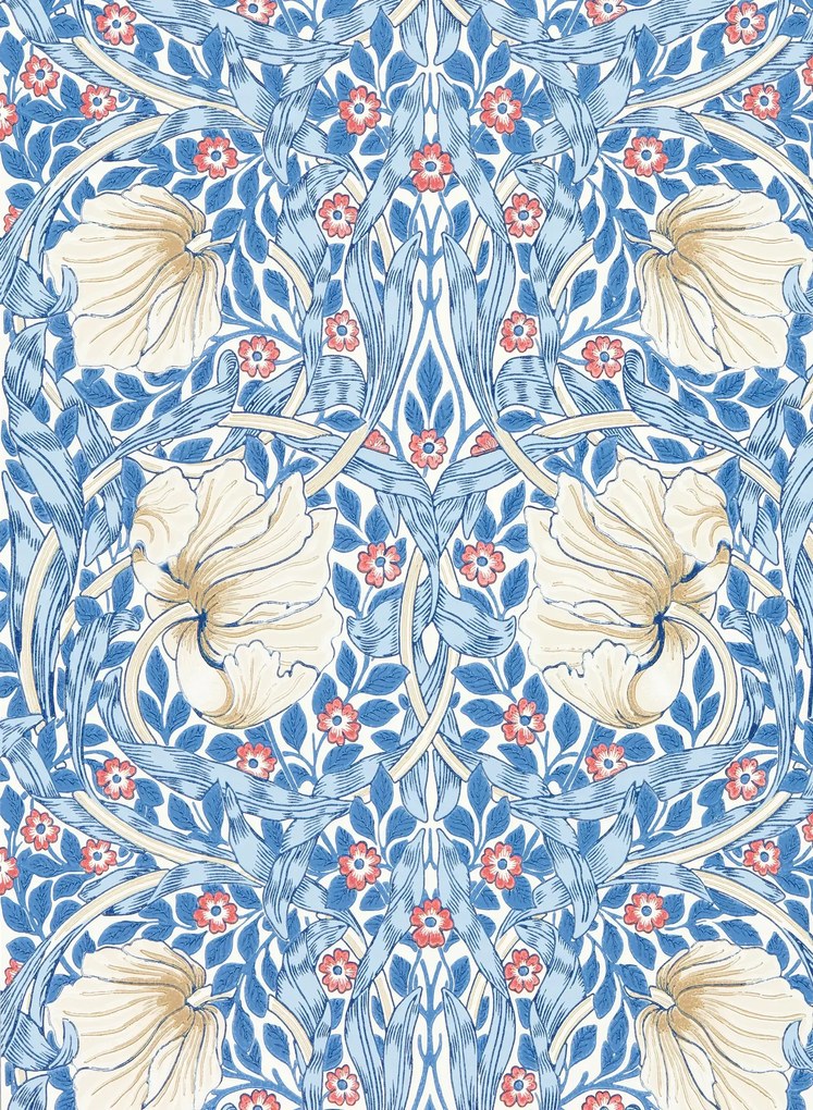 Morris & Co Carta da parati Simply Pimpernel - Woad