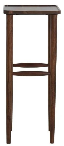 Tavolino in legno massiccio di acacia 42x42 cm Qiano - Light & Living