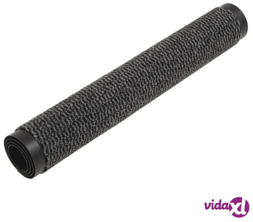 vidaXL Tappeto Antipolvere Trapuntato Rettangolare 90x150cm Antracite