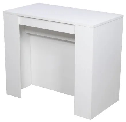 Tavolo Consolle Allungabile VENUS allungabile fino a 296 cm BIANCO FRASSINO allunghe interne