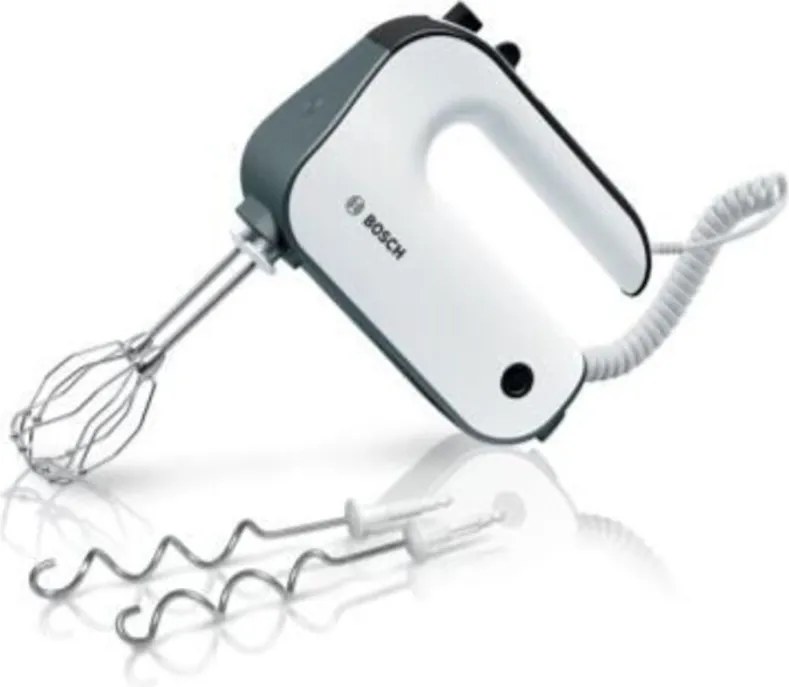 Bosch - MFQ4 Sbattitore manuale 850 w Nero, Stainless steel, Bianco
