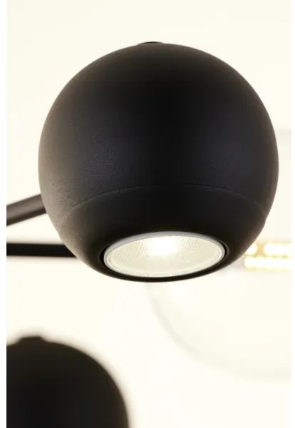 Jupiter 1993 - Lampadario a sospensione con supporto rigido MOKA 3xGU10/10W/230V + 3xG9/10W/230V nero/beige