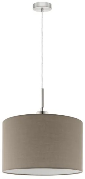 Eglo - Lampadario LED a sospensione con filo TUNJA 1xE27/60W/230V taupe
