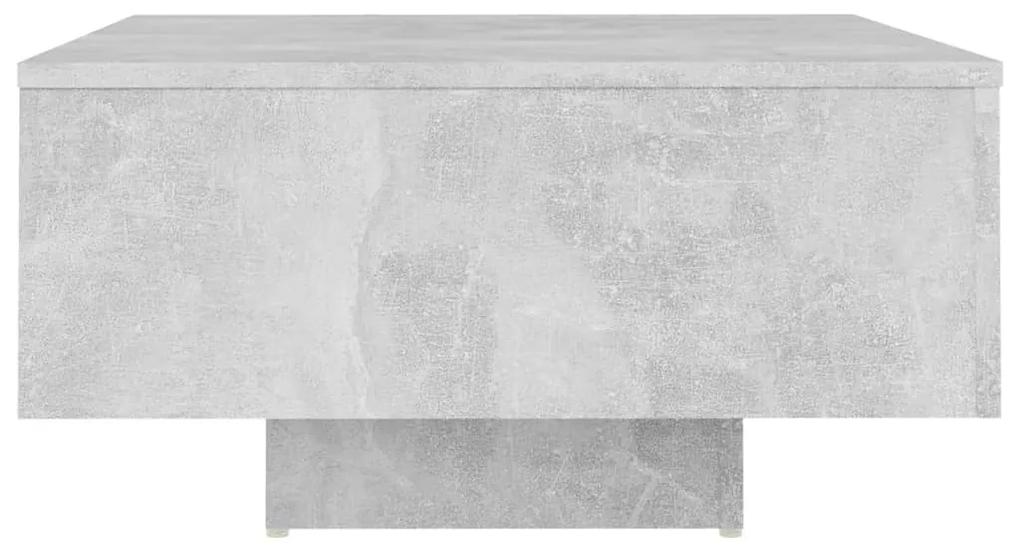 Tavolino da salotto grigio cemento 60x60x31,5 legno multistrato