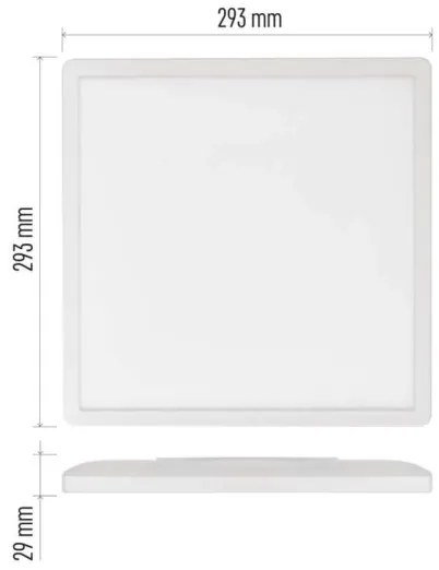 Plafoniera LED FLORI LED/18W/230V 4000K bianco 29x29 cm