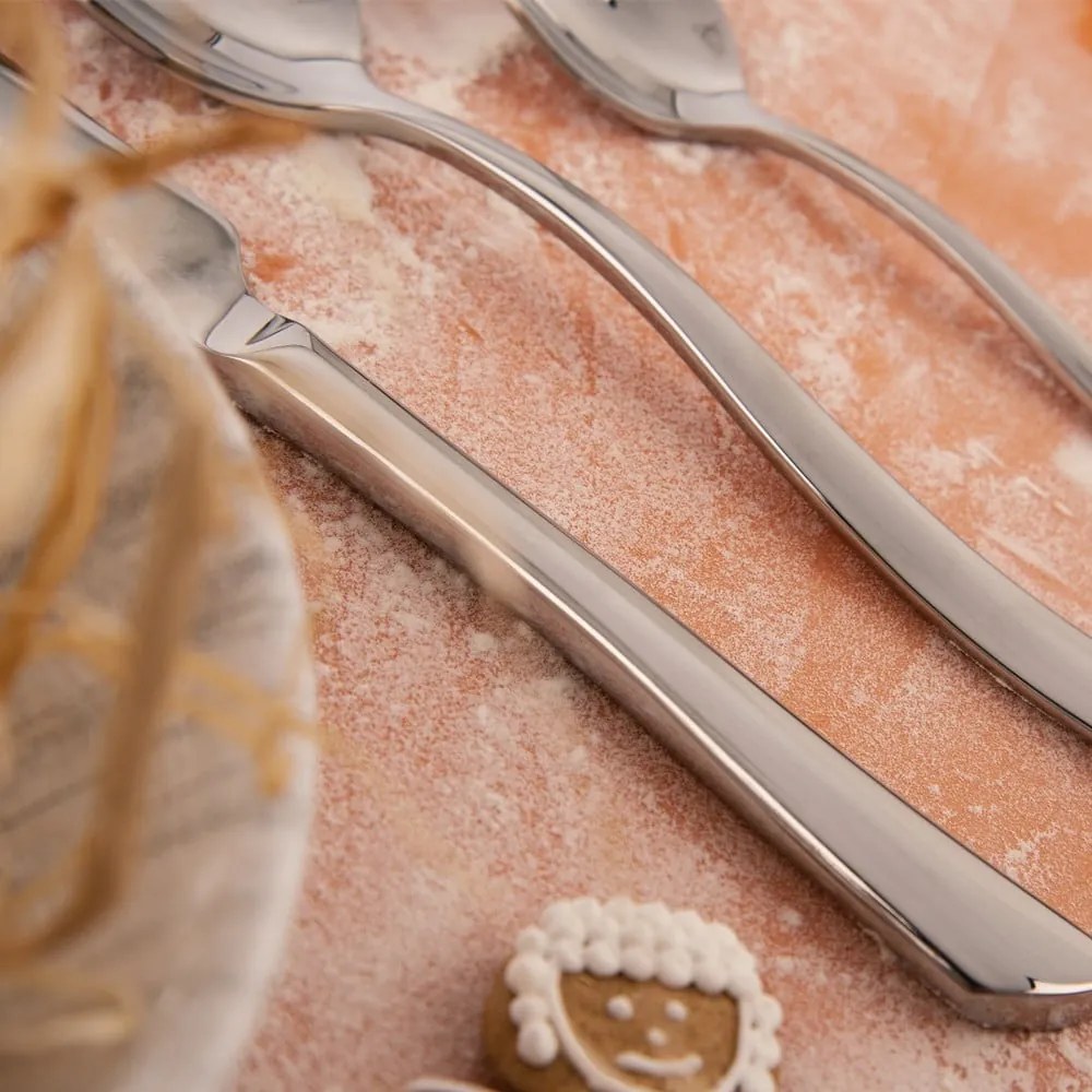 Posate argentate in acciaio inox 24 pz Shape – Orion