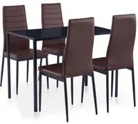 Set da Pranzo 5 pz Marrone cod mxl 11929