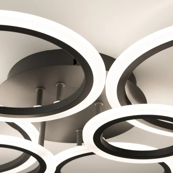 Brilagi - Lampadario a plafone LED dimmerabile ORBITS LED/85W/230V 3000-6500K nero + +TC