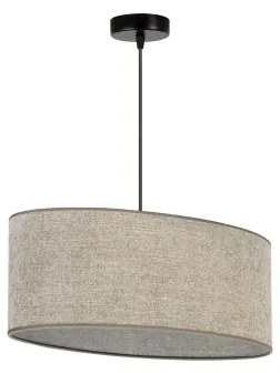 Duolla - Lampadario a sospensione con filo OVAL 1xE27/15W/230V marrone